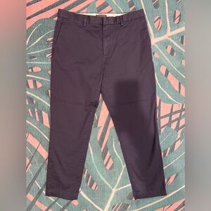 Banana Republic Mason Athletic Tapered Fit Flat Front Chino Pants Khakis Dress